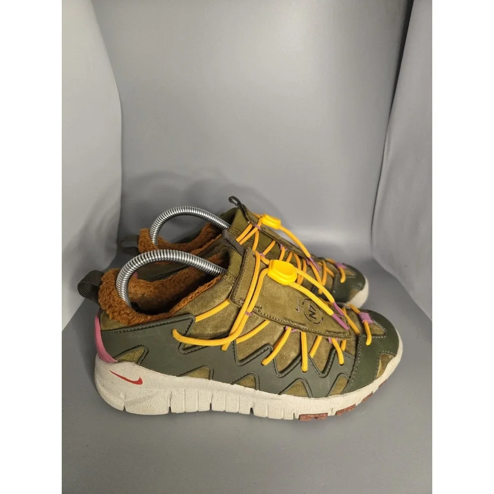 Nike Free Crater Trail Low N7 Olive Green Yellow DX5946-300 Mens Size 7